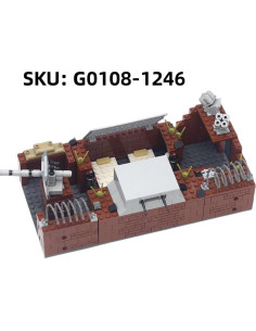 Juego de Bloques de Construcción Militar Lekaka 4-en-1 25.4x12.7cm 2