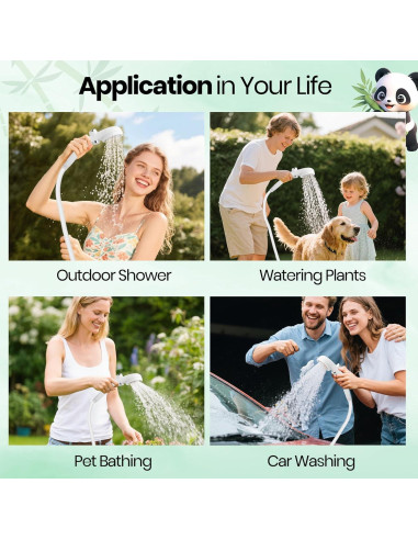 Ducha Portátil Barong Yekhna Camping 10500mAh IPX7 3 Modos