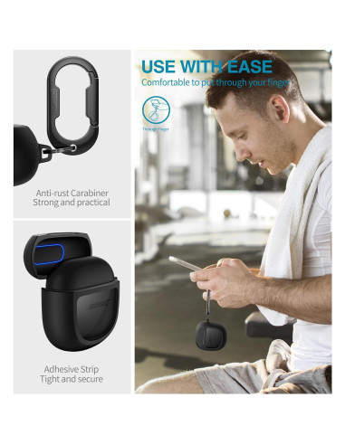 Funda Protectora SURITCH para Bose QuietComfort II y Ultra - Negro