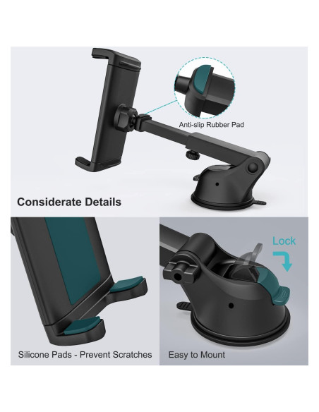 Soporte de Tablet para Coche Dosvsi con Ventosa Fuerte 11.4x19.1cm