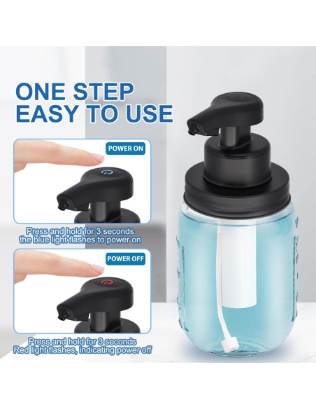 Dispensador de Jabón Espumoso Automático Gistome 354ml Vidrio Dispensador de Jabón Espumoso Automático Gistome 354ml Vidrio