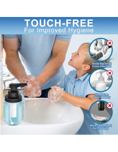 Dispensador de Jabón Espumoso Automático Gistome 354ml Vidrio