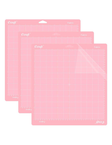 Alfombrilla de Corte Ecraft Rosa 30.5x30.5 cm para Cricut - 3 Paquete
