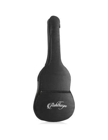 Guitarra acústica Ashthorpe 41" negra para principiantes con kit
