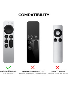 Funda de Silicona AhaStyle para Siri Remote Apple TV 4K 2022 2