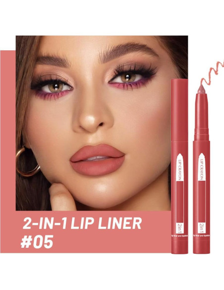 Conjunto de Lápiz Delineador de Labios Mate CAKAILA 12 Colores