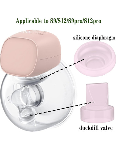 Válvula de pico de pato y diafragma bliblo S9/S12 - Rosa