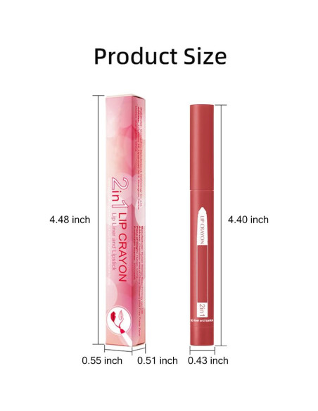 Conjunto de Lápiz Delineador de Labios Mate CAKAILA 12 Colores