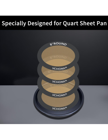 Mats de Hornear de Silicona VCHOMY 20.32 cm Antiadherente