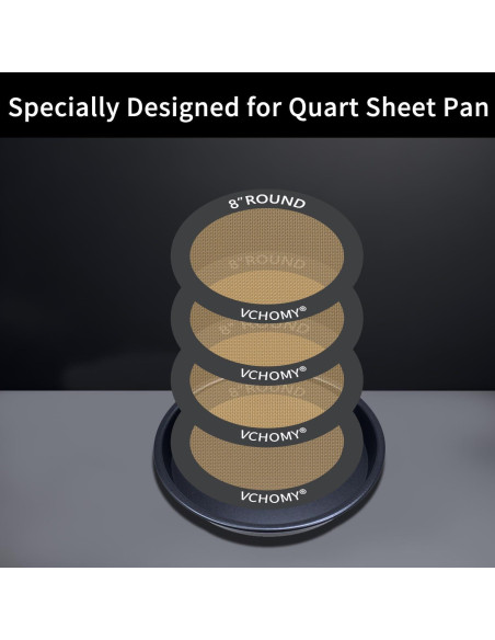 Mats de Hornear de Silicona VCHOMY 20.32 cm Antiadherente