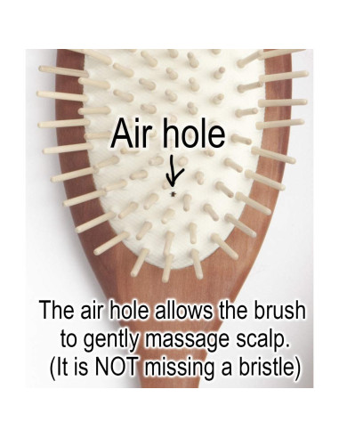 Cepillo de Madera Natural Antibreakage para Cabello - Hecho en Alemania