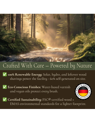 Cepillo de Madera Natural Antibreakage para Cabello - Hecho en Alemania