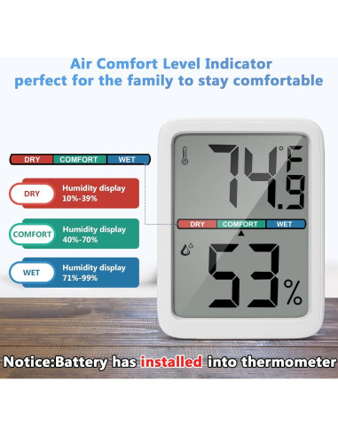 Termómetro Digital Higrómetro LCD 3.5" Shenzhen Anseny