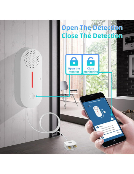 Detector de Fugas de Agua WiFi RESOME SW102 - 3 Piezas Detector de Fugas de Agua WiFi RESOME SW102 - 3 Piezas