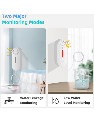 Detector de Fugas de Agua WiFi RESOME SW102 - 3 Piezas