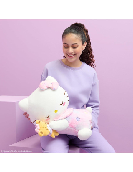 Peluche Durmiendo Hello Kitty Jazwares 45.72 cm con Oso