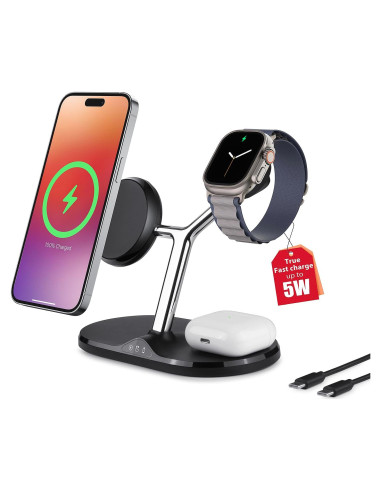 Estación de Carga Inalámbrica 3 en 1 Holami para Apple