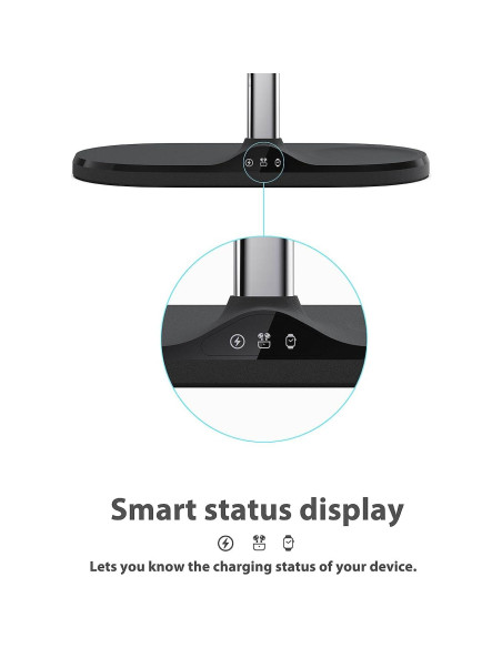 Estación de Carga Inalámbrica 3 en 1 Holami para Apple