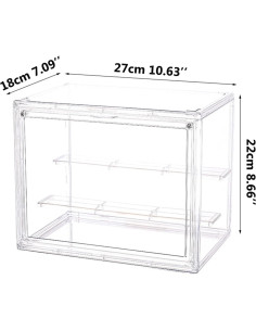 Caja de Exhibición Acrílica Transparente 27x18x22 cm - VaNaenic 2