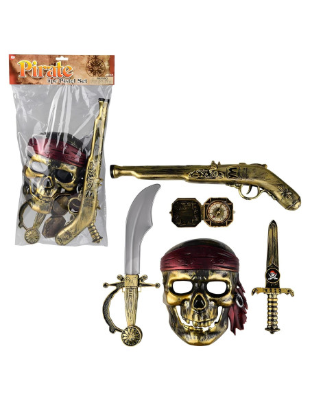 Conjunto de Pistolas Pirata 5 Piezas Rhode Island Novelty