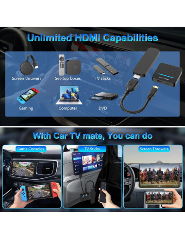 Adaptador Car TV Mate Pro HDMI con CarPlay Inalámbrico
