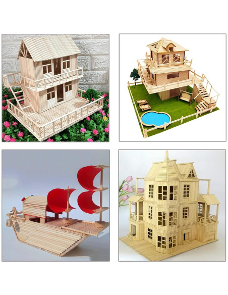 Varillas de Dowel de Bambú 25PCS 30.48cm 1/4" DaTpuik