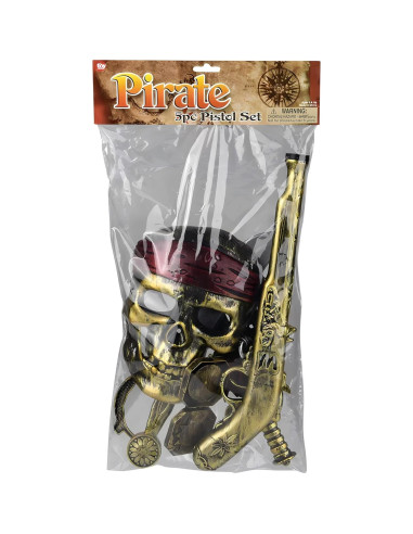 Conjunto de Pistolas Pirata 5 Piezas Rhode Island Novelty