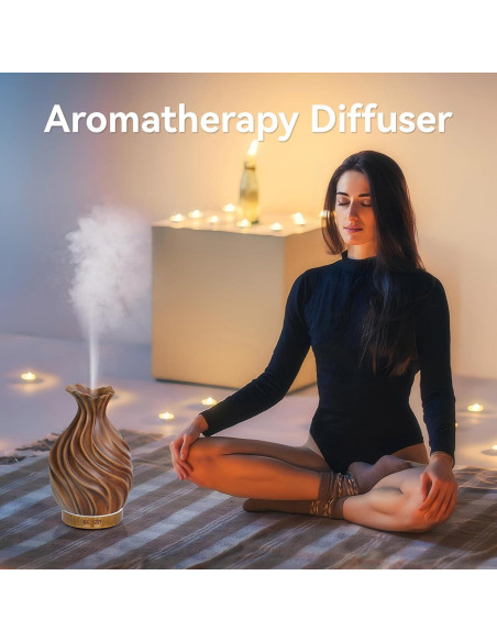 Difusor de Aceite Esencial 200ml ZqLotXiao con Luz LED y Apagado Automático