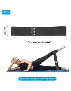 Bandas de Resistencia PATIKIL X-Pesada 62x5cm para Ejercicio 2