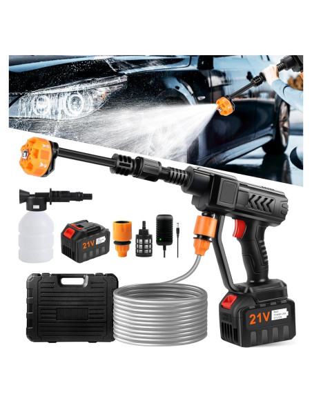 Pistola de Lavado a Presión Inalámbrica Pircaath 500PSI