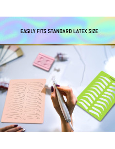 Plantilla de Cejas Reutilizable BRAWNA 10 Formas 19.5x14.5cm 2