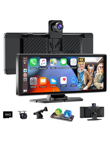 Pantalla Carplay 10.26" Accfly HD con Cámara 4K y GPS