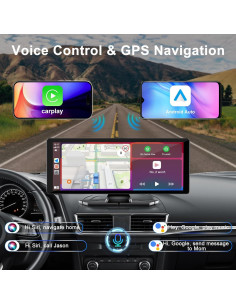 Pantalla Carplay 10.26" Accfly HD con Cámara 4K y GPS 2
