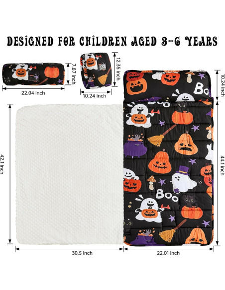 Esteras para Siesta Niños Anibedding Halloween 137x56cm