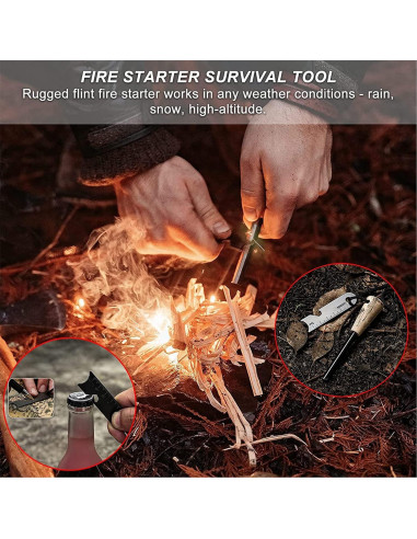 Auger Manual Scotch Eye HNONPW con Funda de Cuero 5cm Marrón