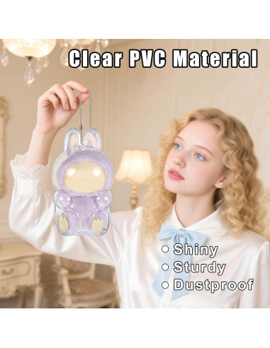 Funda Protectora Labubu Beibunhn Transparente 17.3x10.4cm