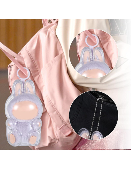 Funda Protectora Labubu Beibunhn Transparente 17.3x10.4cm