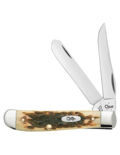 Cuchillo de bolsillo Case Mini Trapper Hueso Ámbar 8.9 cm