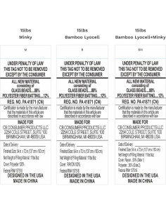 Manta con Peso LUXOME 137x183 cm 6.8 kg Gris Lavable 2