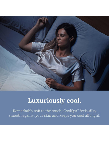 Conjunto de Sábanas Twin Coop Home Goods Cool+ Gris Paloma