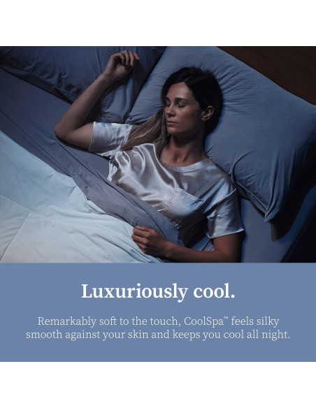 Conjunto de Sábanas Twin Coop Home Goods Cool+ Gris Paloma