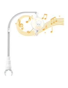 Brazo móvil ajustable para cuna SWSHENR con caja musical