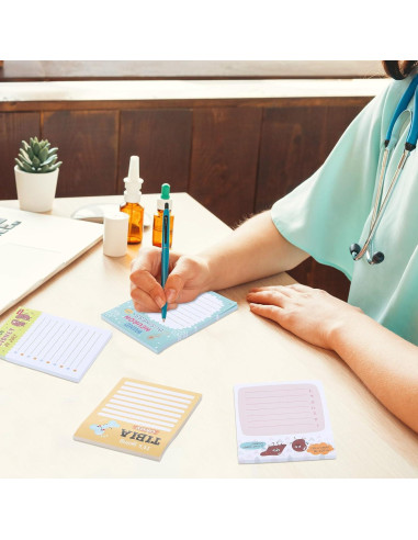 Bloc de Notas para Enfermeras Jetec - 12 Piezas 7.62x10.16cm