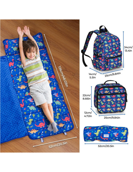 Colchoneta para Siesta Niños Kulahlik 104x84 cm con Mochila