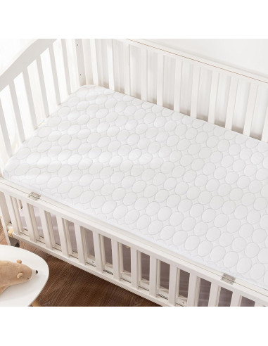 Protector de Colchón de Cuna Bamuho Algodón Impermeable 132x71 cm