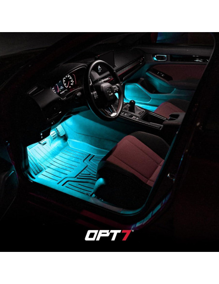 Luces LED de interior OPT7 Aura 4 piezas RGB con control remoto