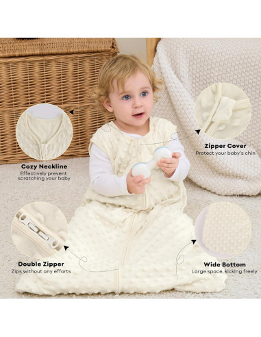 Saco de dormir para bebé FIEMOL 0-6 meses 1.5 TOG algodón