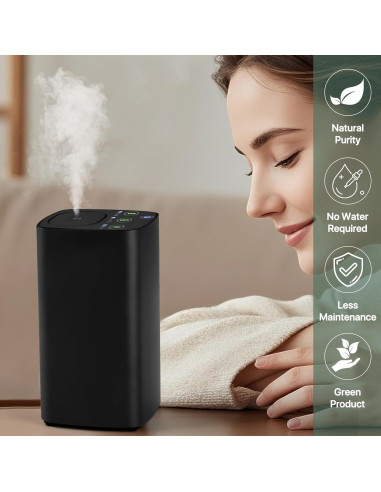 Difusor de Aceite Esencial Sin Agua FUSMLI Portátil Negro