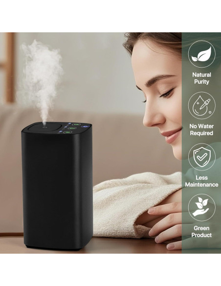 Difusor de Aceite Esencial Sin Agua FUSMLI Portátil Negro