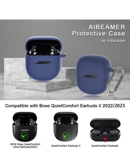 Funda de Silicona AIBEAMER para Bose QuietComfort II y Ultra